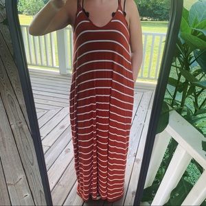 Striped Tank Maxi Dress